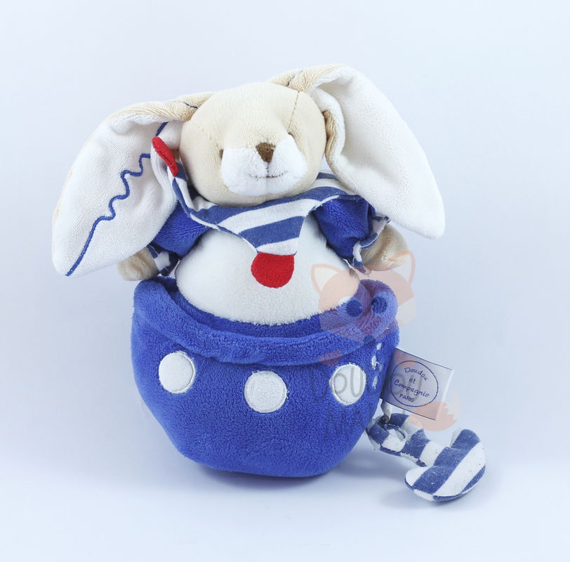  lapin marin rabbit blue white red 